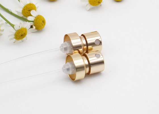 Aluminum Perfume Spray Pump FAE15 Gold Fine Mist Crimp