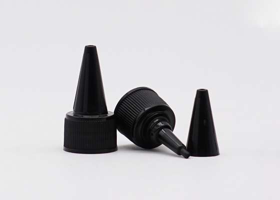 24mm Plastic Screw Caps Twist Top Long Nozzle For Bottles Smooth Closure