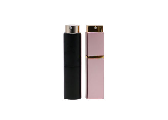 Aluminum Perfume Tester Bottle Atomizer With Round Square 8ml 10ml