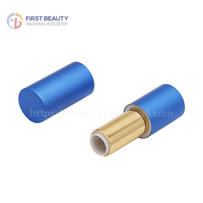 Customizable Round Plastic Empty Lipstick Tube with Snap On Cap