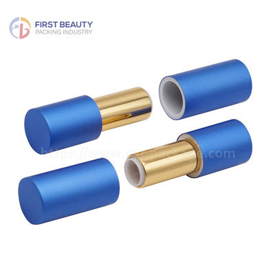 Custom Designed Round Empty Lipstick Container With 3.8g Capacity And Snap On Style