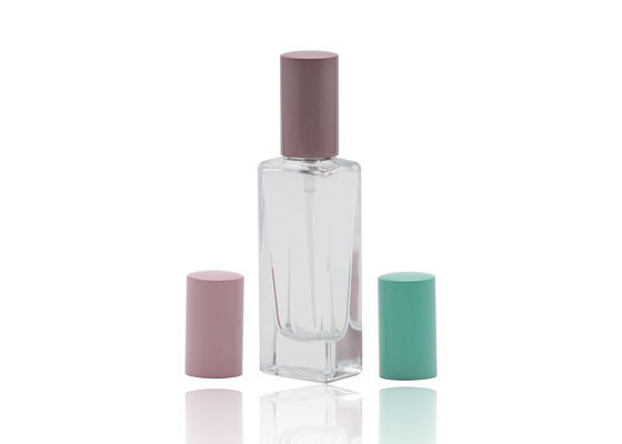 15ml Cosmetic Spray Bottle , Thick Wall Refillable Empty Glass Perfume Bottle With Colorful Cap