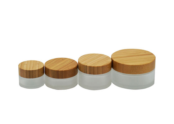 Natural Bamboo Cream 30g Luxury Glass Cosmetic Jars