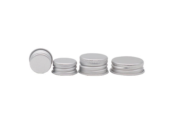 20mm Silver Aluminum Plastic Screw Cap For Pill Bottles