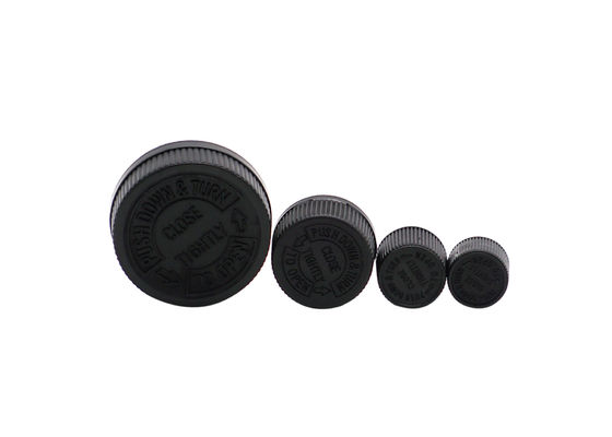 Ribbed Closure 28mm Child Resistant Caps BPA Free For Personal Care