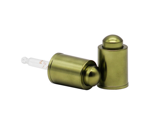 20/410 Aluminum Press Button Dropper For Skin Care